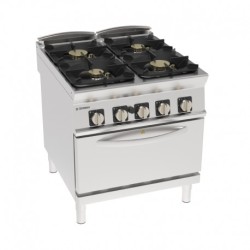 FOURNEAU 4 FEUX / FOUR GAZ GN 2/1 PFH8GG9 FURNOTEL