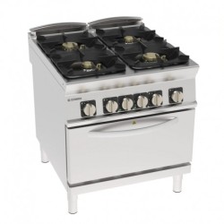 FOURNEAU 4 FEUX / FOUR ELECTRIQUE GN 2/1 PFH8G9 FURNOTEL