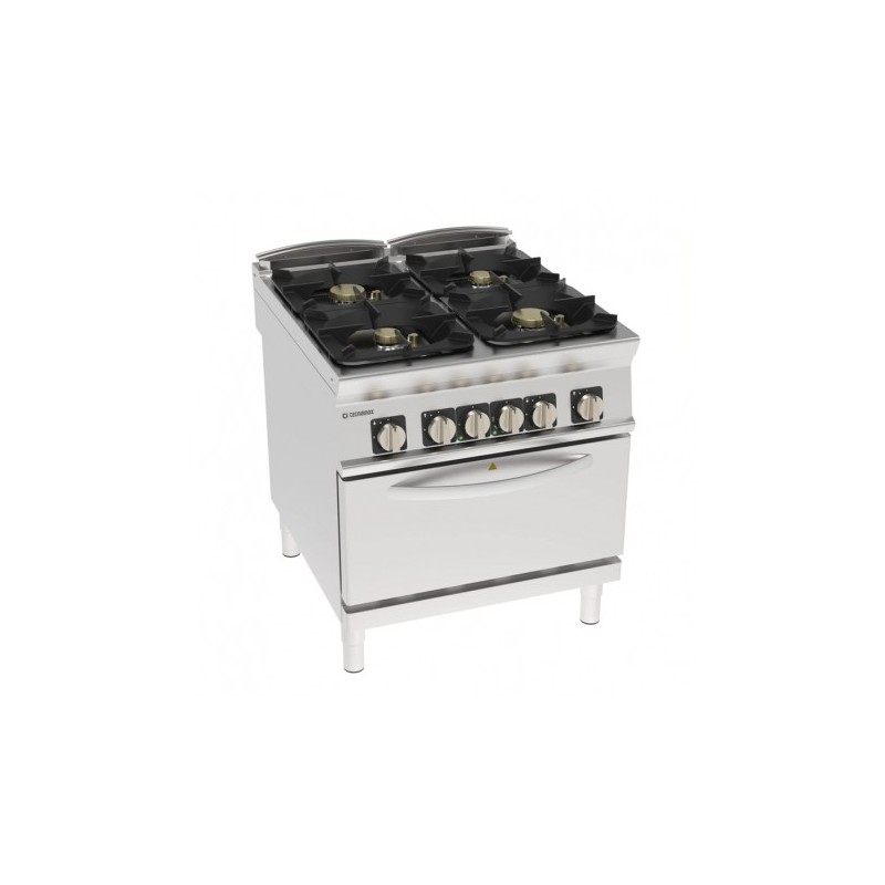 FOURNEAU 4 FEUX / FOUR ELECTRIQUE GN 2/1 PFH8G9 FURNOTEL