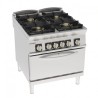FOURNEAU 4 FEUX / FOUR ELECTRIQUE GN 2/1 PFH8G9 FURNOTEL