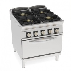 FOURNEAU 4 FEUX / FOUR ELECTRIQUE GN 1/1 PFH8V9 FURNOTEL