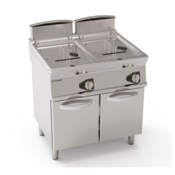 FRITEUSE SUR COFFRE GAZ - 2X 17 L - CUVE EN V FRV87FG9T FURNOTEL