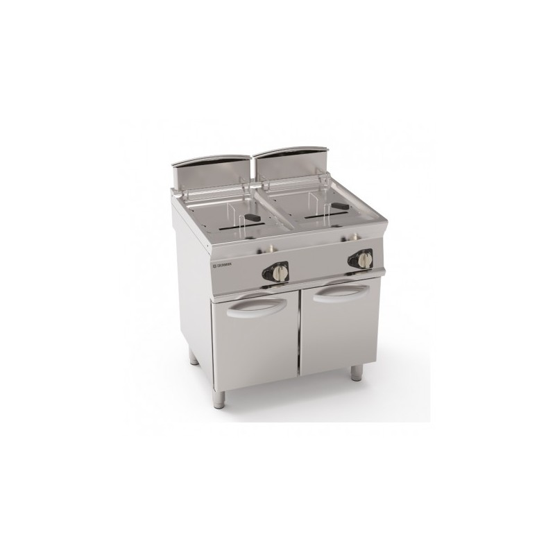 FRITEUSE SUR COFFRE GAZ - 2X 17 L - CUVE EN V FRV87FG9T FURNOTEL