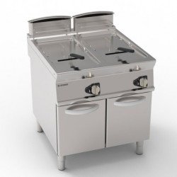 FRITEUSE SUR COFFRE GAZ - 2X 21 L - CUVE EN V FRV81FG9T FURNOTEL