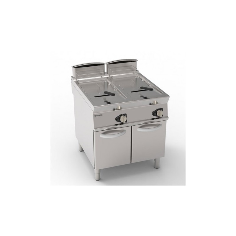 FRITEUSE SUR COFFRE GAZ - 2X 21 L - CUVE EN V FRV81FG9T FURNOTEL