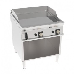 ÉLEMENT MONOBLOC PLAQUE À SNACKER LISSE CHROMÉE - GAZ - 2 ZONES FTC8FG91 FURNOTEL