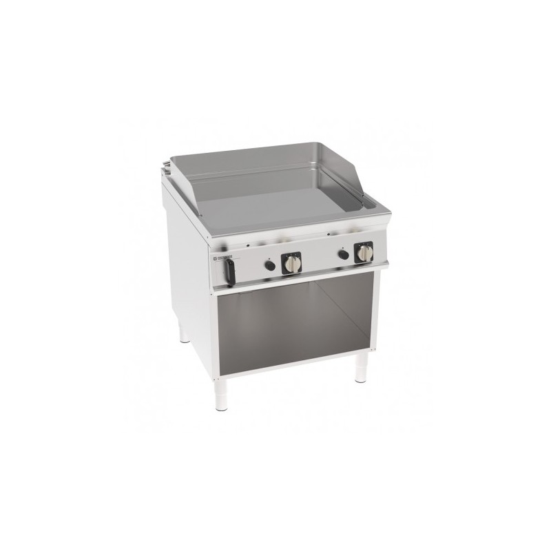 ÉLEMENT MONOBLOC PLAQUE À SNACKER LISSE CHROMÉE - GAZ - 2 ZONES FTC8FG91 FURNOTEL