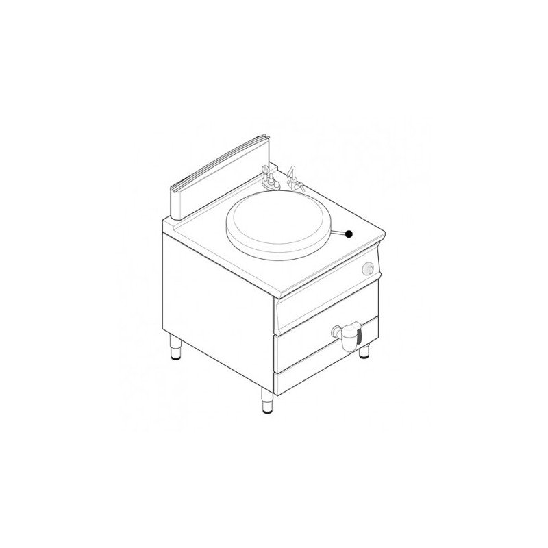 MARMITE GAZ CHAUFFE INDIRECTE 100 L P81FIG9 FURNOTEL