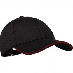 Casquette baseball Cool Vent Chef Works noire et rouge A945 Chef Works