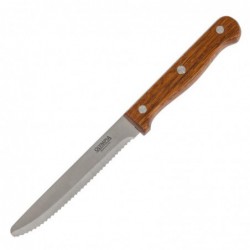 Couteaux à steak arrondis Olympia bois (x12) CS717 Olympia