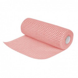 Chiffons non tissés Jantex rouges (rouleau de 100 chiffons) CS805 Jantex