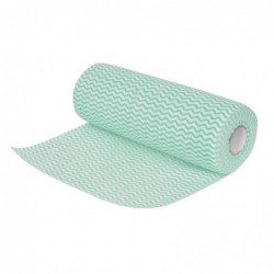 Chiffons non tissés Jantex verts (rouleau de 100 chiffons) CS807 Jantex
