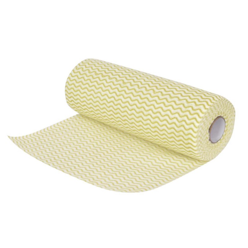 Chiffons non tissés Jantex jaunes (rouleau de 100 chiffons) CS808 Jantex Chiffons non tissés Jantex jaunes (rouleau de 100 chiffons) CS808 Jantex