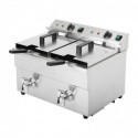 Friteuse induction double Buffalo 2 x 3 kW CT012 Buffalo