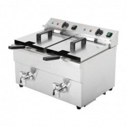 Friteuse induction double Buffalo 2 x 3 kW CT012 Buffalo