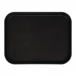 Plateau rectangulaire antidérapant en fibre de verre Camtread Cambro noir 45
