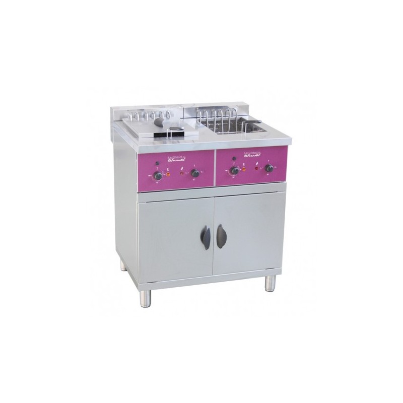 FRITEUSE ELECTRIQUE 2x25 L SUR COFFRE ACFS225L FURNOTEL