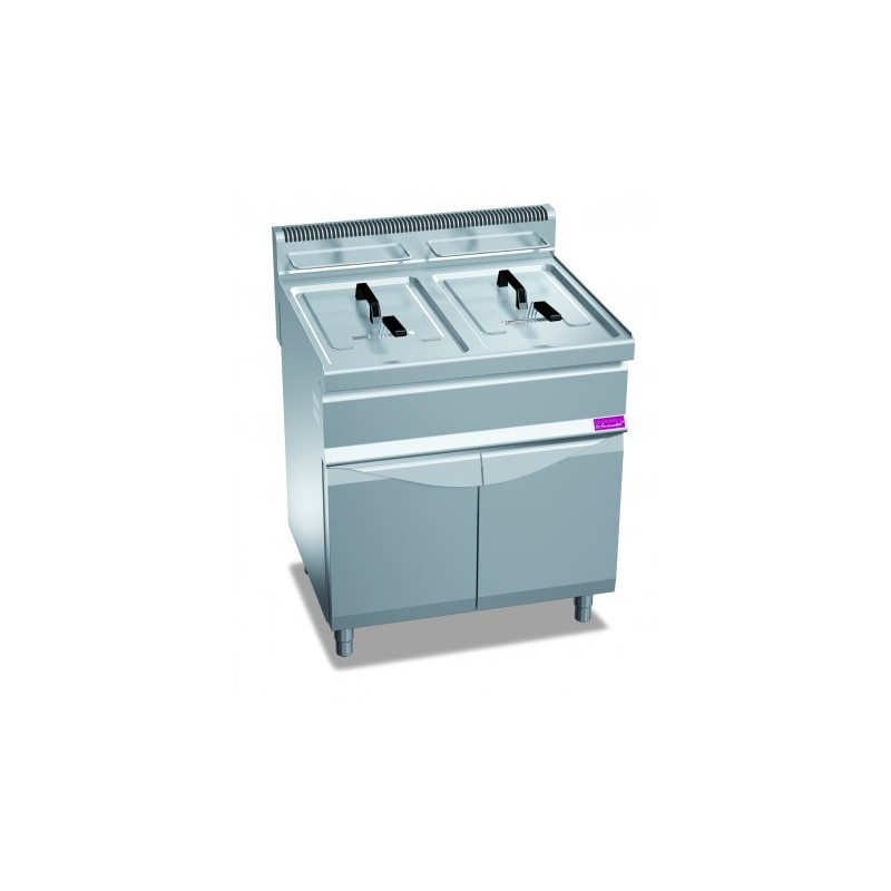 FRITEUSE GAZ 2X15 L SUR COFFRE FG1515SC FURNOTEL