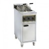 FRITEUSE SUR COFFRE ELECTRIQUE AVEC VIDANGE 2 X 10 LITRES 2 X 6 KW RFE20C FURNOTEL