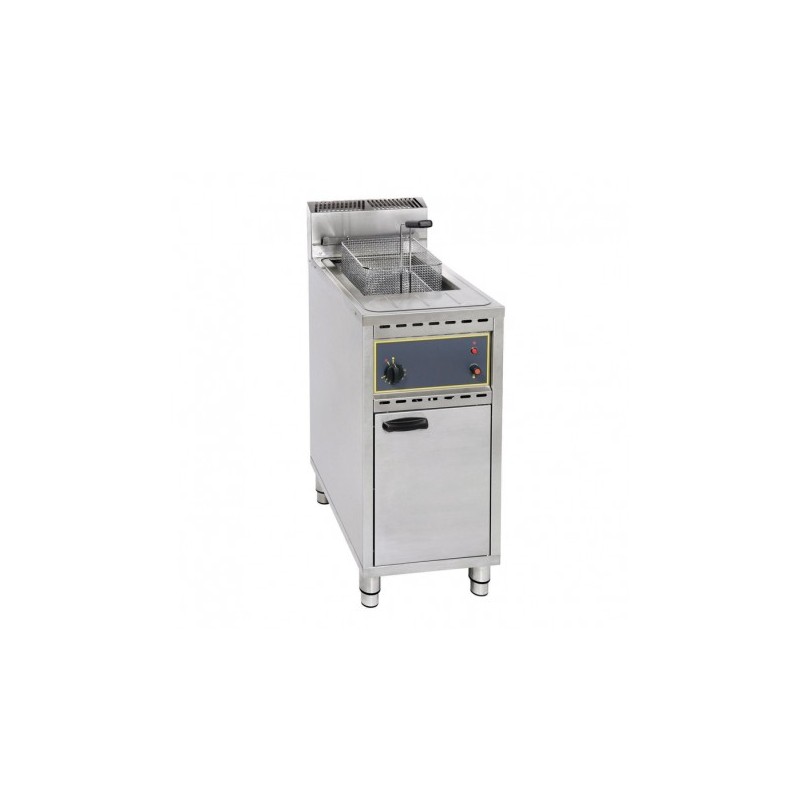 FRITEUSE SUR COFFRE GAZ AVEC VIDANGE 16 LITRES 14 KW RFG16C FURNOTEL