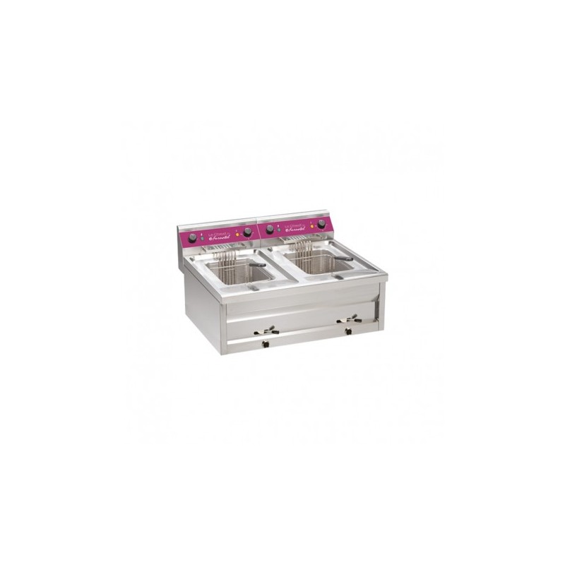 FRITEUSE DE TABLE ÉLECTRIQUE 2X 12 L ACFE212 FURNOTEL FRITEUSE DE TABLE ÉLECTRIQUE 2X 12 L ACFE212 FURNOTEL