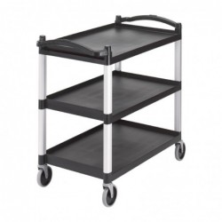 Grand chariot utilitaire noir Cambro CT400 Cambro