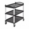 Grand chariot utilitaire noir Cambro CT400 Cambro