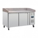 Comptoir à pizza 2 portes dessus granit Polar Série U CT424 Polar