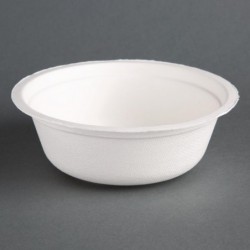 Bols ronds compostables en bagasse Fiesta Compostable 511ml (lot de 50) CT766 Fiesta