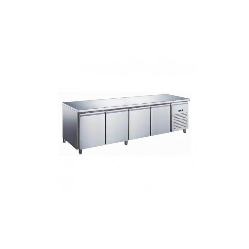 TABLE RÉFRIGÉRÉE PROF 600 POSITIVE - 4 PORTES SN4101X FURNOTEL