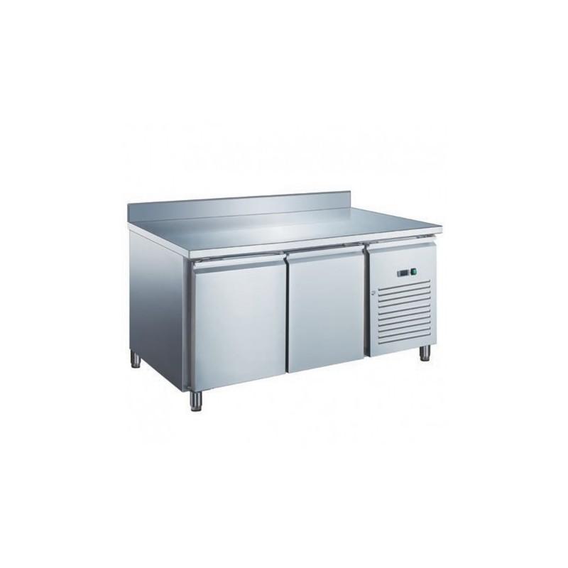 TABLE RÉFRIGÉRÉE PROF 600 POSITIVE AVEC DOSSERET - 2 PORTES SN2201X FURNOTEL