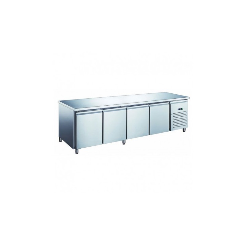 TABLE RÉFRIGÉRÉE GN1/1 POSITIVE PROF 700 - 4 PORTES GN4101X FURNOTEL