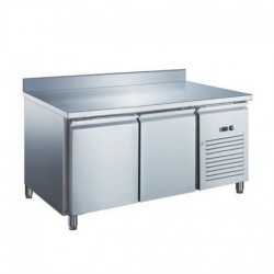 TABLE RÉFRIGÉRÉE GN1/1 POSITIVE PROF 700 AVEC DOSSERET - 2 PORTES GN2201X FURNOTEL