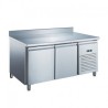 TABLE RÉFRIGÉRÉE GN1/1 POSITIVE PROF 700 AVEC DOSSERET - 2 PORTES GN2201X FURNOTEL