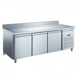 TABLE RÉFRIGÉRÉE GN1/1 POSITIVE PROF 700 AVEC DOSSERET - 3 PORTES GN3201X FURNOTEL