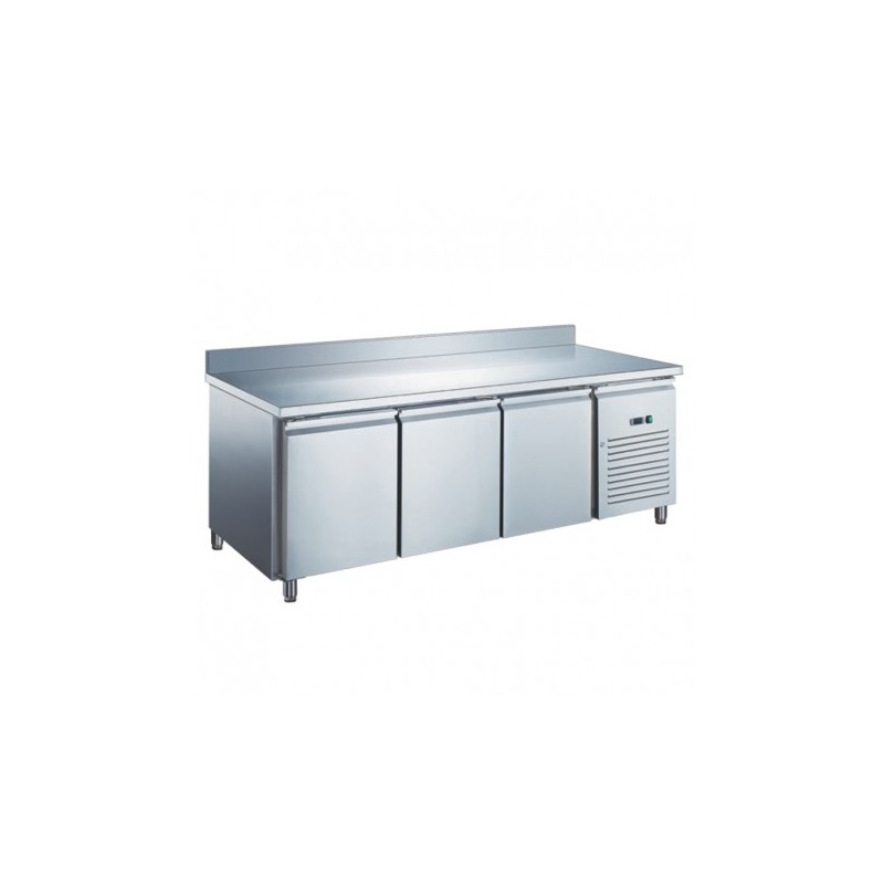 TABLE RÉFRIGÉRÉE GN1/1 POSITIVE PROF 700 AVEC DOSSERET - 3 PORTES GN3201X FURNOTEL