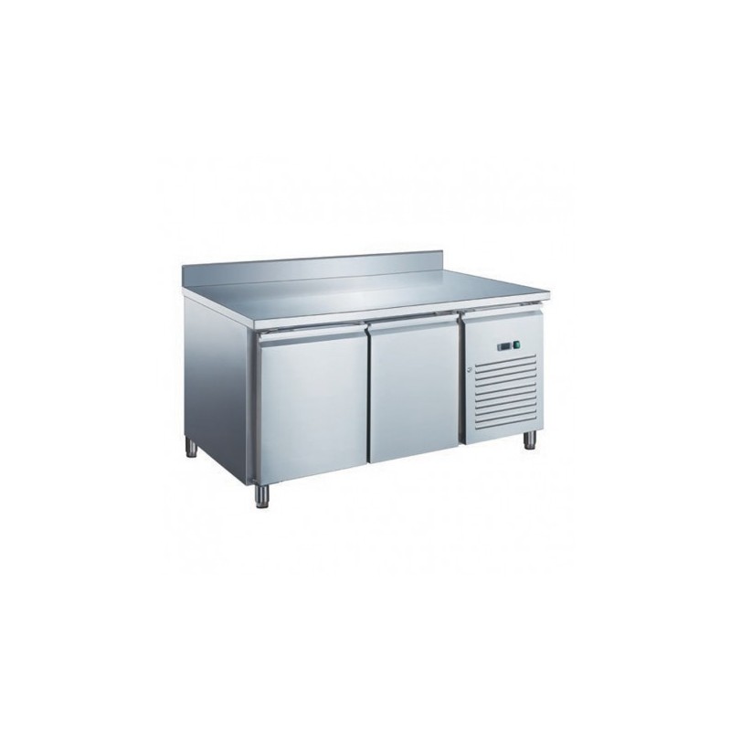 TABLE RÉFRIGÉRÉE GN 1/1 NÉGATIVE PROF 700 AVEC DOSSERET - 2 PORTES GN2201BTX FURNOTEL