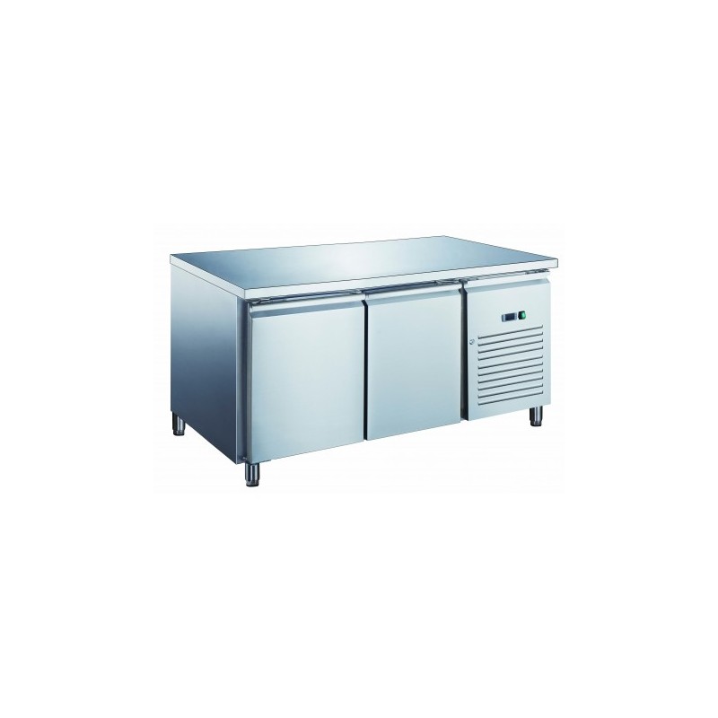 TABLE RÉFRIGÉRÉE INOX - PROF 800 MM - 600 X 400 MM - 2 PORTES PA2101X FURNOTEL