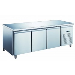 TABLE RÉFRIGÉRÉE INOX - PROF 800 MM - 600 X 400 MM - 3 PORTES PA3101X FURNOTEL