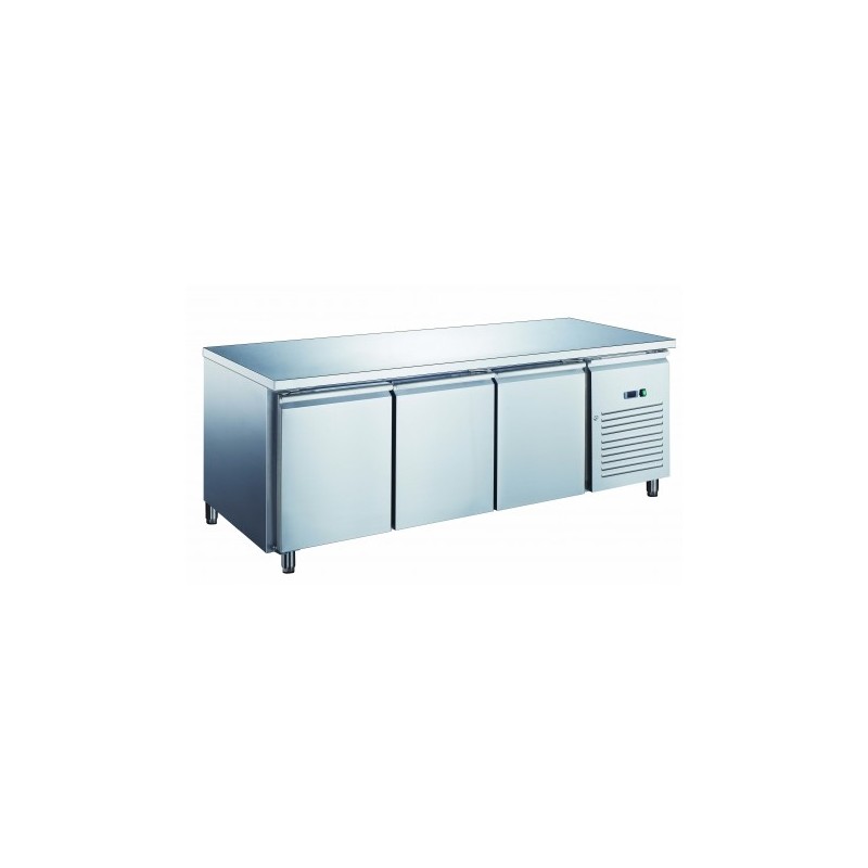 TABLE RÉFRIGÉRÉE INOX - PROF 800 MM - 600 X 400 MM - 3 PORTES PA3101X FURNOTEL