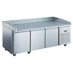 TABLE À PIZZA 600 X 400 3 PORTES PZ3601X FURNOTEL
