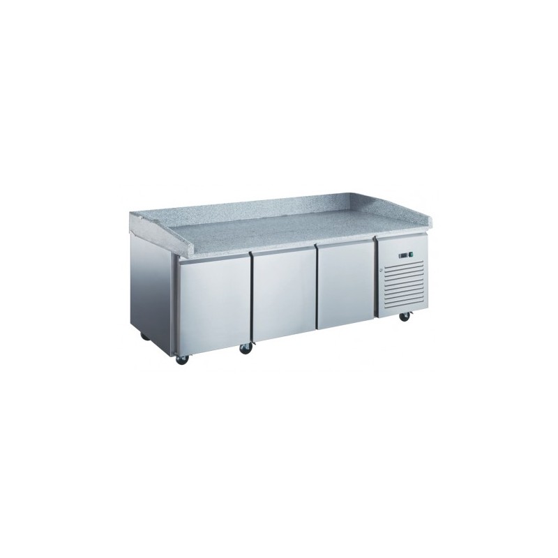 TABLE À PIZZA 600 X 400 3 PORTES PZ3601X FURNOTEL
