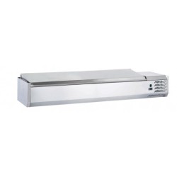 VITRINE POUR 8 BACS GN 1/3 - COUVERCLE INOX VRC181GN13X FURNOTEL