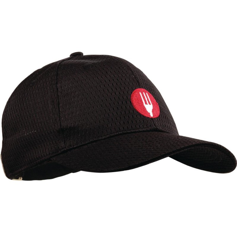 Casquette baseball Cool Vent Chef Works noire A976 Chef Works