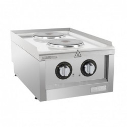 Table de cuisson électrique 2 feux Buffalo Série 600  CU472 Buffalo