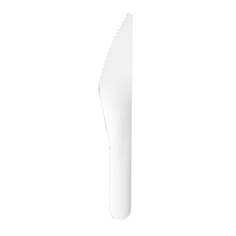 Couteaux en papier compostables Vegware (lot de 1000) CU544 Vegware Couteaux en papier compostables Vegware (lot de 1000) CU544 Vegware