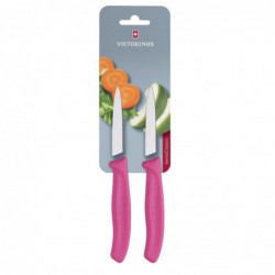 Couteaux d¿office pointus Victorinox 8cm roses (lot de 2) CU552 Victorinox