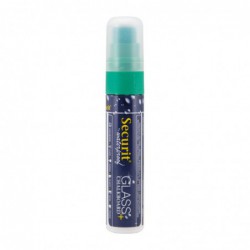 Marqueur craie waterproof Securit (verre+ ardoise) pointe 7-15mm vert CU780 Securit