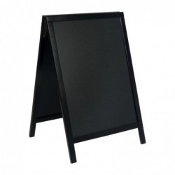Petit panneau de trottoir Duplo Securit noir CU900 Securit