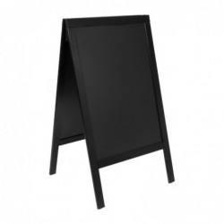 Grand panneau de trottoir Duplo Securit noir CU901 Securit